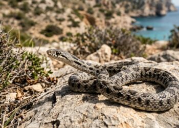 Cobras invasoras nadam até ilhotas e colocam lagartixa única de Ibiza em risco