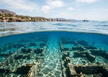 Cidade submersa de 5.000 anos revela um mapa raro da vida na Idade do Bronze