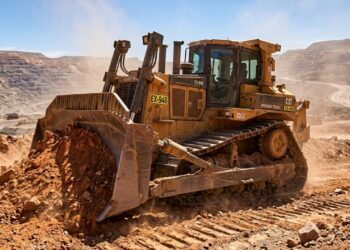 Engenheiros desafiam as leis da natureza e criam a maior escavadeira hidrostática do mundo, com motor a diesel V12 que gasta apenas 38 litros por hora e pode ser comandada à distância