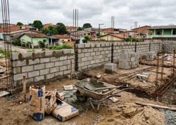 Quanto custa fazer um muro de 20 metros em 2026? Compare o preço do bloco, do muro pré-moldado e da placa de concreto