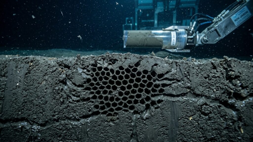 O “fóssil vivo” em forma de colmeia que intriga cientistas no fundo do oceano