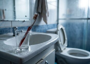Por que você nunca deve guardar a escova de dente perto do vaso sanitário?
