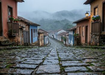 O vilarejo de Minas a 1.200 m de altitude onde o relógio parou nos anos 1920