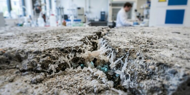 O material com bactérias que repara fissuras sozinho e pode fazer construções durarem muito mais.