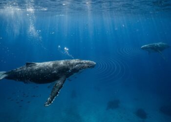 Como as baleias se comunicam a grandes distâncias no oceano