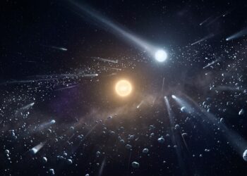 Uma estrela passou tão perto do Sol há 2,5 milhões de anos que pode ter provocado uma chuva de cometas, e ainda bagunça suas órbitas