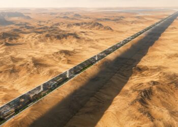Arábia Saudita constrói cidade-espelho de 170 km no deserto — e ela já mudou de planos