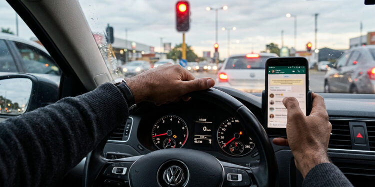 Motoristas que usam o celular parados no semáforo certamente não conhecem o art. 252 do CTB