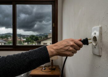 O eletrodoméstico que você ignora na tomada durante tempestades é exatamente o que o raio destrói primeiro