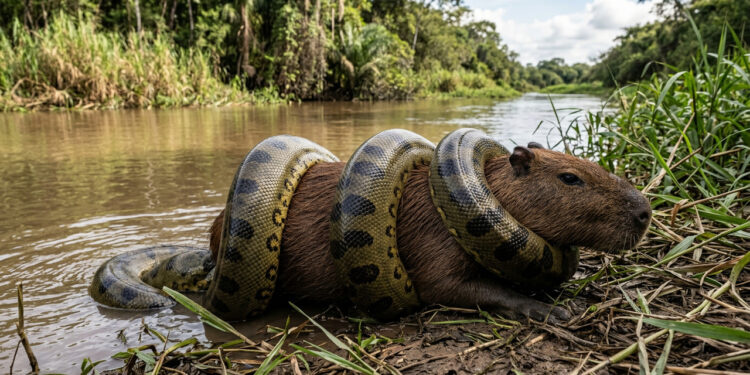 Por que a sucuri aperta a presa até sufocá-la em vez de injetar veneno