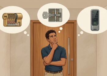 Fechadura comum, tetra ou digital: qual protege melhor a porta de entrada?