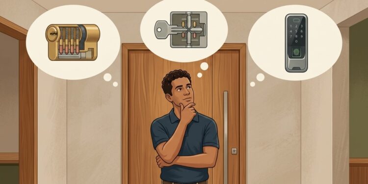 Fechadura comum, tetra ou digital: qual protege melhor a porta de entrada?