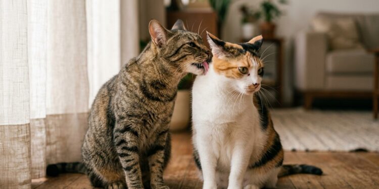 Quando um gato lambe o outro, nem sempre é carinho: estudo revela sinais de amizade e tensão