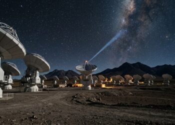 ALMA buscou sinais alienígenas em 28 estrelas numa faixa de rádio quase nunca explorada