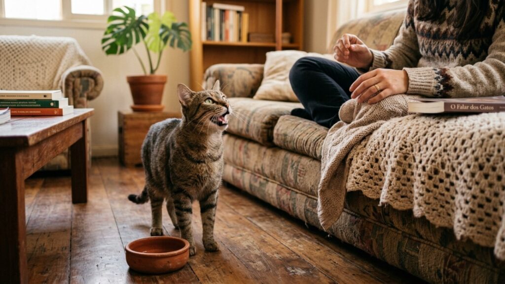 Por que os gatos miam para os humanos, mas quase nunca para outros gatos