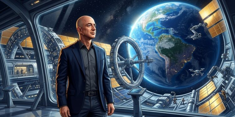 Jeff Bezos coloca muito dinheiro no espaço porque acredita que vamos viver lá em poucos anos