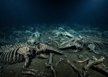 Cemitério de baleias com 476 fósseis é encontrado a até 7 mil metros no Oceano Índico
