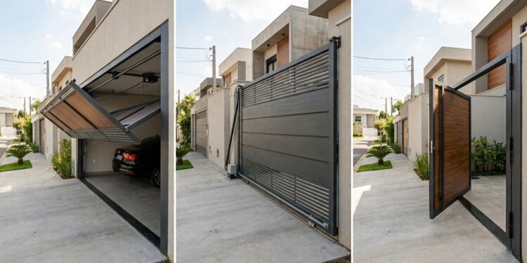 Qual o melhor portão para a garagem: basculante, deslizante ou pivotante?