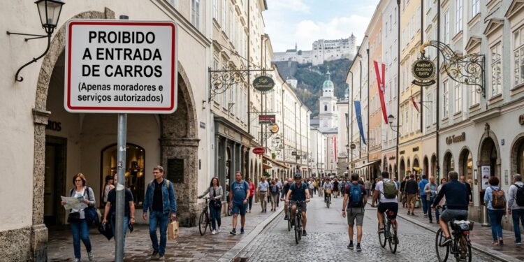 A cidade que decidiu dizer adeus aos carros de turistas no centro histórico