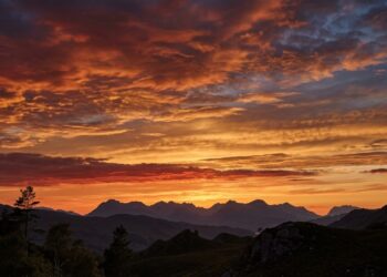 Por que o céu fica vermelho no pôr do sol?