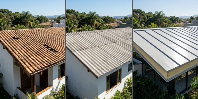 Qual o melhor telhado para manter a casa fresca: cerâmica, fibrocimento ou telha térmica?