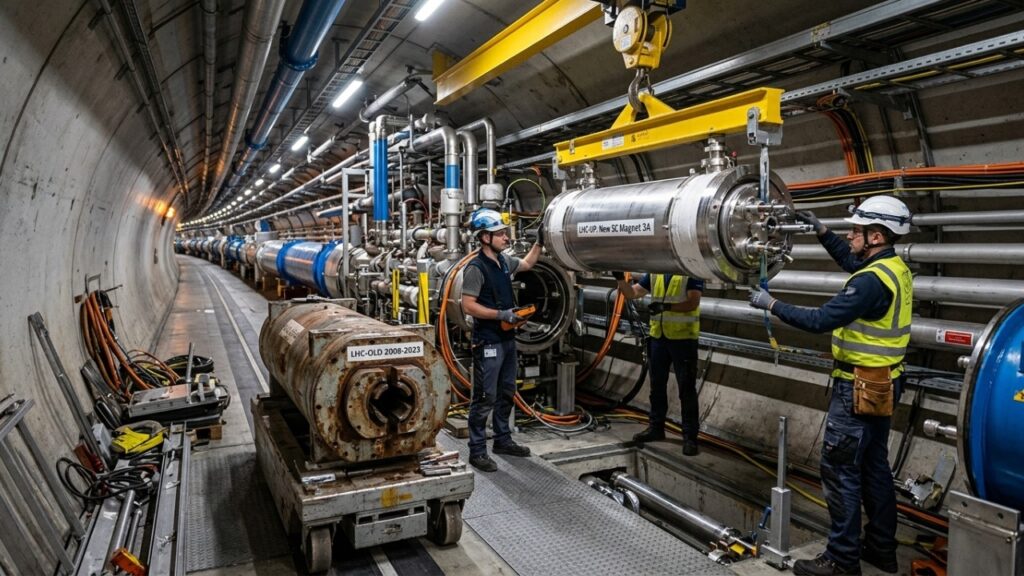 Hoje o LHC será desligado, em 4 anos ele volta 10 vezes mais poderoso