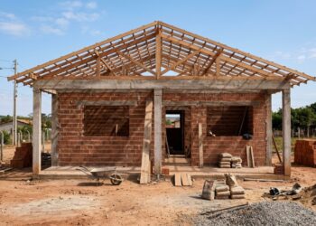 Quanto custa construir uma casa simples com fachada moderna e acabamento de classe média em julho de 2026?