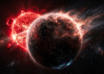 Super-Terra a 25 anos-luz pode ser rochosa, mas sua atmosfera pode estar em risco