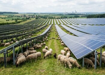 Volkswagen coloca quase 100 ovelhas para trabalhar sob mais de 31 mil painéis solares