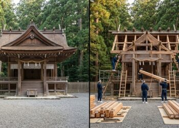 Este santuário do Japão é destruído e reconstruído a cada 20 anos e agora você tem uma rara chance de testemunhar essa tradição milenar