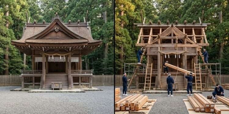 Este santuário do Japão é destruído e reconstruído a cada 20 anos e agora você tem uma rara chance de testemunhar essa tradição milenar