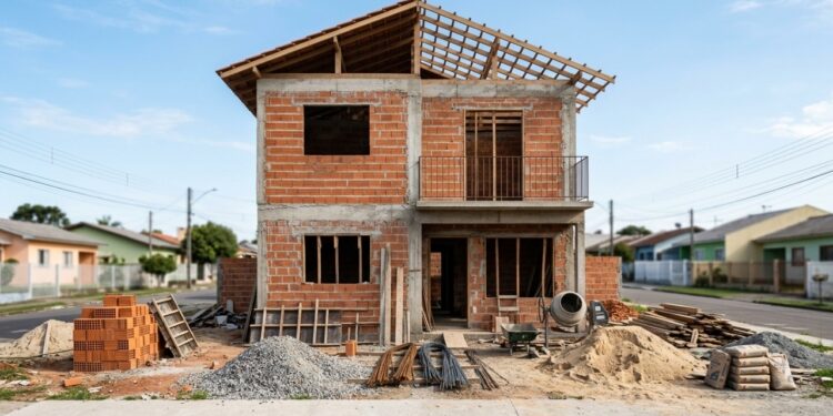 Quanto custa construir uma casa simples com fachada moderna e acabamento de classe média em julho de 2026?