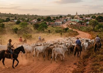 Uma pequena cidade guarda uma história que começou numa parada de gado