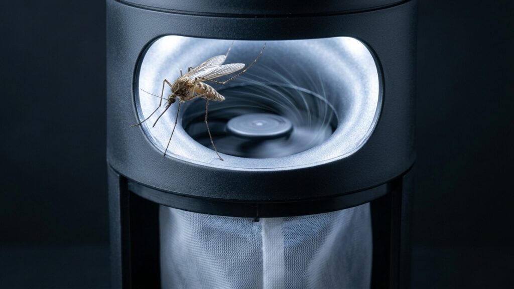 A armadilha com ventilador e tela que captura mosquitos da dengue sem usar veneno