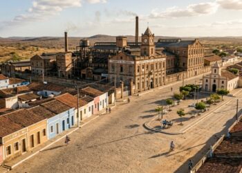 Uma cidade do sertão guarda a fábrica que ditava a hora de trabalhar, onde morar e comprar
