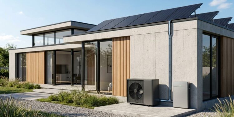Casa que liga painéis solares, bateria e bomba de calor em corrente contínua pode reduzir a conta de luz em 16,7%
