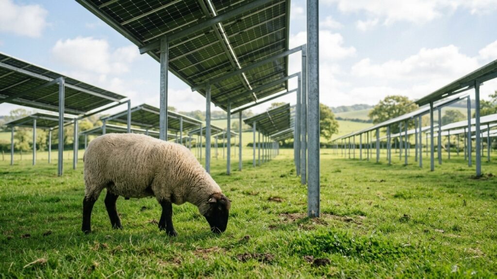 Volkswagen coloca quase 100 ovelhas para trabalhar sob mais de 31 mil painéis solares