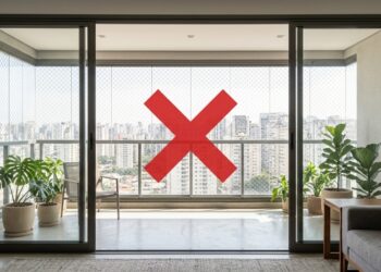 Adeus, tela de proteção que escurece a varanda: a rede invisível de aço inox que protege sem bloquear a vista nem o vento