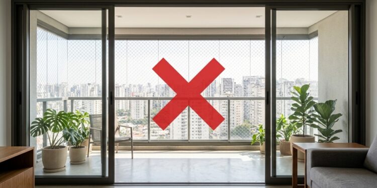 Adeus, tela de proteção que escurece a varanda: a rede invisível de aço inox que protege sem bloquear a vista nem o vento