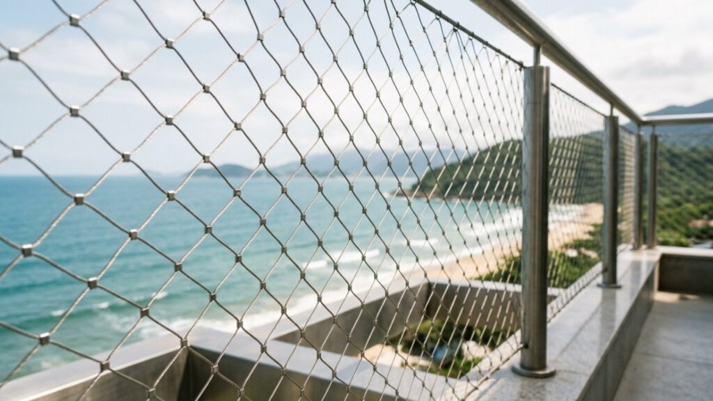 Adeus, tela de proteção que escurece a varanda: a rede invisível de aço inox que protege sem bloquear a vista nem o vento