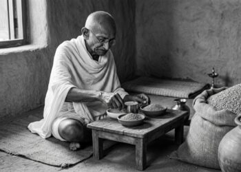 Mahatma Gandhi: "A Terra oferece o suficiente para satisfazer as necessidades de todos os homens, mas não a ganância de todos os homens."
