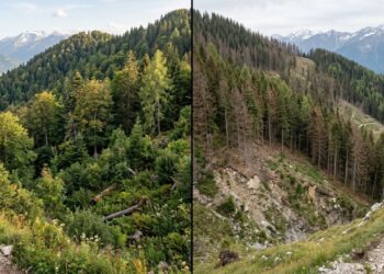 Itália plantou uma única espécie nas montanhas e, quase 100 anos depois, a diversidade vegetal caiu 50,3%