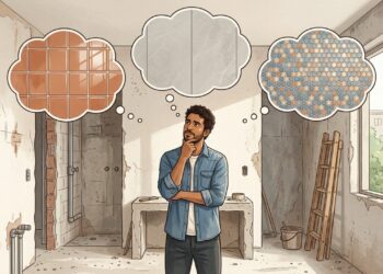 Qual o melhor revestimento para parede de banheiro: azulejo, porcelanato ou pastilha?