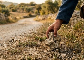 Durante 33 anos ele recolheu pedras na estrada sem contar o que pretendia construir
