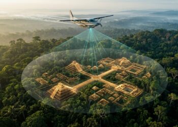 Laser disparado do céu 'apaga' floresta e revela cidade perdida gigante na América Centra