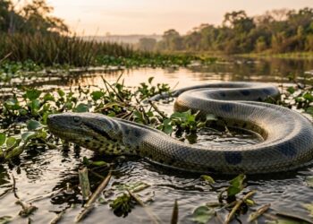 O segredo por trás do tamanho colossal da sucuri-verde nas águas da Amazônia e do Pantanal