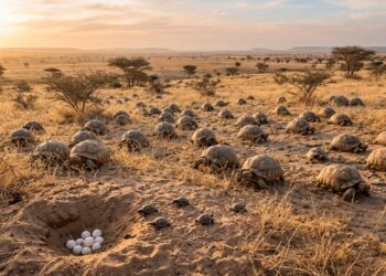 Projeto reintroduziu 36 tartarugas no Senegal e encontrou ovos e rastros de filhotes