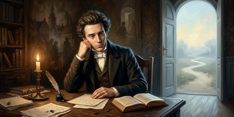 Kierkegaard, filósofo — “A vida só pode ser compreendida olhando-se para trás, mas deve ser vivida olhando-se para frente.”