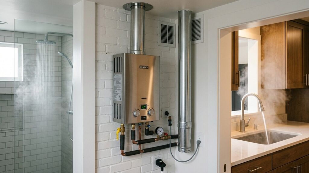 Adeus, chuveiro elétrico de 7.500 watts: o aquecedor de passagem a gás que esquenta a água inteira da casa gastando menos da metade