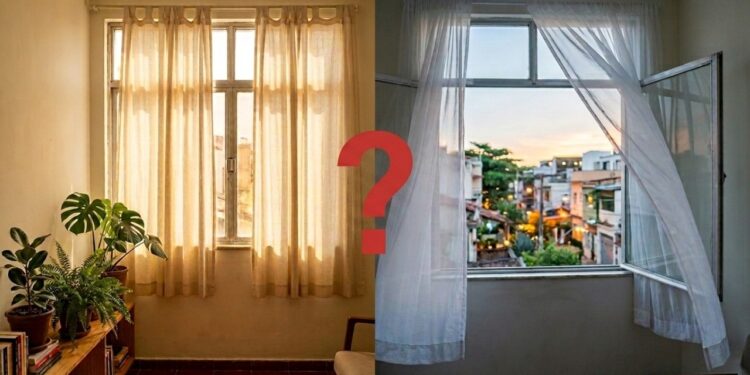 Abrir ou fechar as janelas no calor? A resposta depende de uma comparação simples
